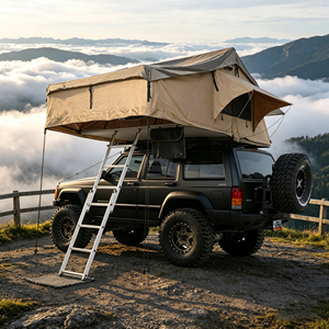 Tente de toit de voiture Eagle Brand à ouverture rapide, imperméable, à toit souple, quatre saisons, pour camping en plein air et voyages en voiture, avec coque en ABS - Product Image 2
