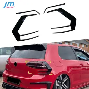 ABS Gloss nero alette paraurti posteriore splitter trim per Volkswagen VW Golf 7 GTI R GTD MK7 2012-2015 fanale posteriore coltello vento