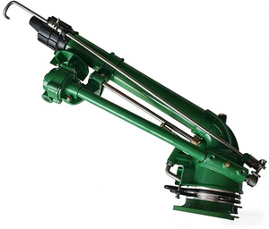 Aspersor de Turbina Metálico con Rotación de 360° y Alcance Ajustable de 0-48°, Nuevo, Ahorrador de Agua, para Uso Agrícola, Sistema de Riego con Bomba - Product Image 2