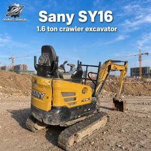 Excavadora de cadenas Sany 16 usada, modelo 2024, 90% nueva, precio económico, con motor Isuzu, miniexcavadora de 1.6 toneladas. - Product Image 1