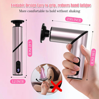 Salon professionnel utiliser fichier de pied Nano verre pédicure callosités dissolvant pour pieds lisses rechargeable type-c meuleuse de pied électrique