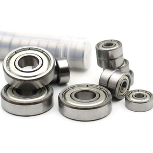 Roulement à billes miniature blindé de type ouvert en acier au carbone et acier inoxydable, personnalisable OEM pour l'automobile - Product Image 1