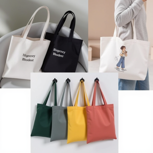 Biểu Tượng Tùy Chỉnh Sinh Thái Rept Trống Hàng Tạp Hóa Có Thể Giặt Tái Sử Dụng Mua Sắm Bông Vải Tote Túi Với Túi Và Dây Kéo - Product Image 3