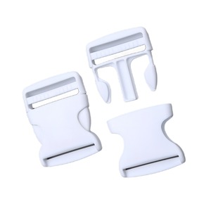 Boucles latérales en plastique blanc 2 cm 50 mm résistantes à l'usure pour sacs et accessoires de sac à dos - Product Image 4
