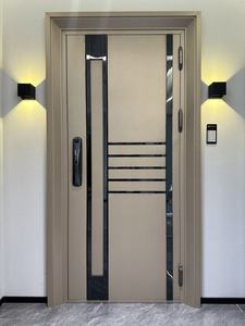 盗難防止304ステンレス鋼韓国式高級住宅用指紋認証玄関ドア - Product Image 6