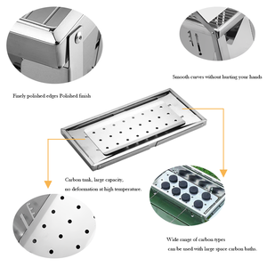 Großhandel Edelstahl Holzkohle BBQ Grill Tragbare Klapp Outdoor Camping Picknick Grill - Product Image 6