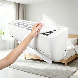 Nahe <b>Air</b> Conditioner Dust Cover Wall Mount Non Woven Fabric Minimalist Style Easy Installation - Product Image 1