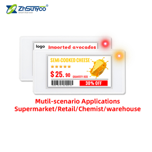 2,13 дюймов, четырехцветный цифровой ценник, этикетка для электронных чернил, 2,4 ГГц, ESL, электронная полочная этикетка - Product Image 1