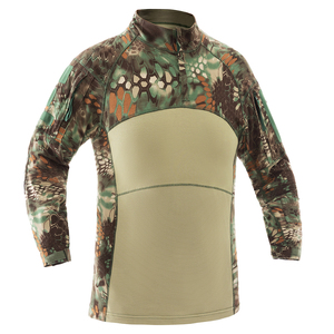 Camiseta Táctica G4 para Hombre en Camuflaje Verde Pitón, Traje de Manga Larga Tejido con Tejido Transpirable para Uso en Exteriores - Product Image 1