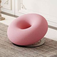 Fauteuil d'appoint rond coloré, chaise individuelle avec structure métallique, style minimaliste, pour salon, détente, mobilier de maison