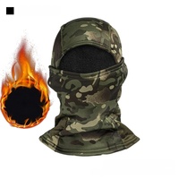 Masque camouflage en polaire polyester JW-172, chaud et coupe-vent, pour le cyclisme et le ski en hiver, protection contre le froid et le gel