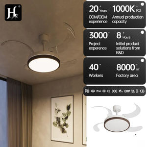 Ventilateur de plafond LED invisible rétractable de haute qualité, personnalisable, pour l'intérieur, 42W, 42 pouces, ABS, 4 pales, avec télécommande - Product Image 5
