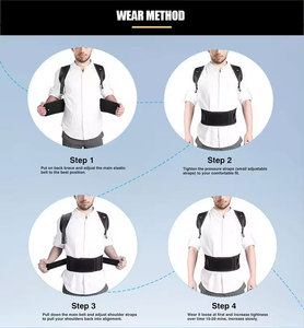 Bán buôn thở cột sống hỗ trợ Corrector de postura đầy đủ trở lại ép Vai tư thế Corrector Brace - Product Image 5