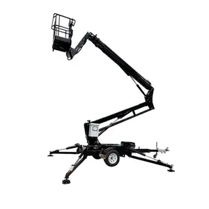 10m 14m 16m Electric Trailer Spider Towable Articulated Boom Lift