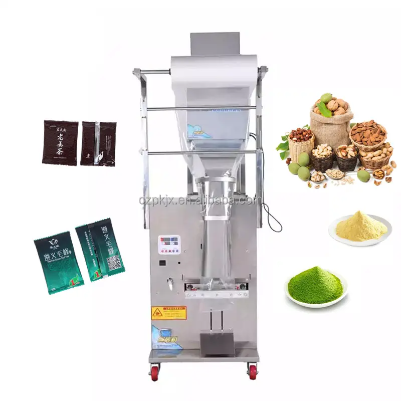 Automatic Snack Dried Fruit Granule Food Salt Rice Sugar Vertical Weighing Filling Packing Machine