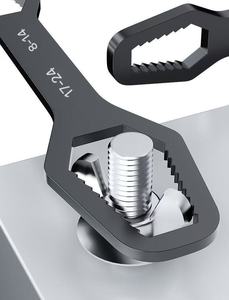 Llave de Anillo Universal Multifuncional de Doble Extremo, Gruesa y Autoajustable, Herramientas de Reparación, Sistema de Medición Métrico de Grado DIY - Product Image 6