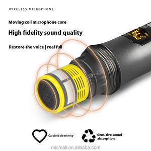 Vente populaire de microphone sans fil karaoké à bas prix Microphone Lavalier sans fil pour la diffusion en direct - Product Image 5