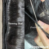 DiLuxe Bundles de Cheveux Bruts Birmans Épais et Soignés, 8 à 30 pouces # Cheveux humains 1B lisses comme des baguettes, sans produits chimiques
