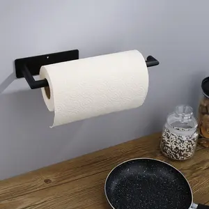Duvar montaj 304 paslanmaz çelik mutfak banyo asılı askı havlu rulo doku rulo kağıt havlu tutucu