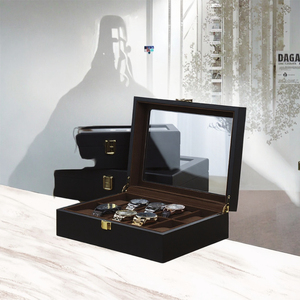 Trending 2026 New Arrivals Luxury Custom Handmade Wooden <b>Watch</b> Holder Large Display <b>Case</b> 6 10 12slot Shock Resistant Buckle - Product Image 3
