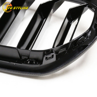 Calandre avant en fibre de carbone noir brillant pour BMW Série 5 LCI G30 F90 M5 2020+ Calandre pour protection du pare-chocs