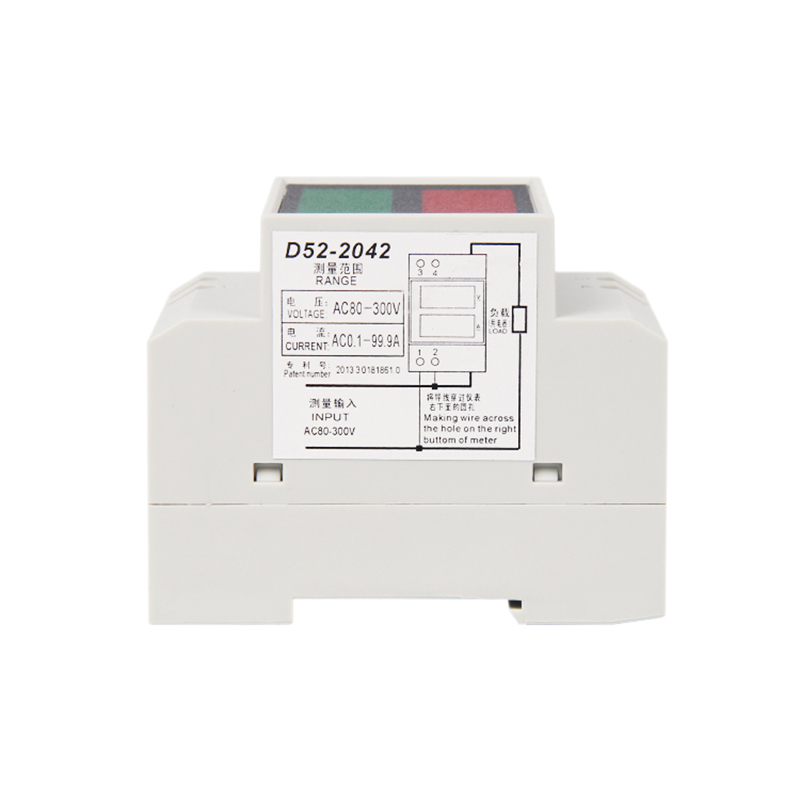 Voltmetro E Frequenzimetro Digitale AC 80-500V 45-60Hz, YB4835VF, Doppio Display LED (Rosso/Verde), Installazione Semplice
