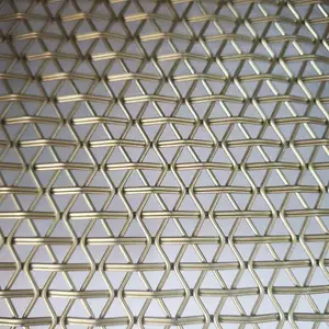 Customized Beautiful Decorative Wire Mesh Stainless Steel Woven Metal Screen For Curtain Wall