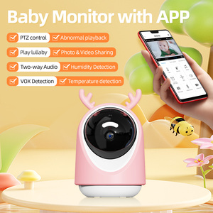 Chất lượng tốt nhất 1080p 360 ° góc rộng wifi PET/bé hai chiều âm thanh khóc/tempreture phát hiện máy ảnh bé màn hình - Product Image 4