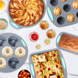 Silicone Cấp Thực Phẩm Chịu Nhiệt Không Dính Bánh Khuôn <span class=keywords><strong>Cookie</strong></span> Loaf Pan Lò Vi Sóng Máy Rửa Chén An Toàn Chăm Sóc Cho Nhà Bếp Nướng - Product Image 2