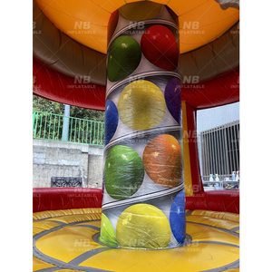 Inflatable House Slide With Big <b>Balloon</b> PVC Material 4x4m Size EN71 Certified for Kids House Commercial Inflatable - Product Image 4
