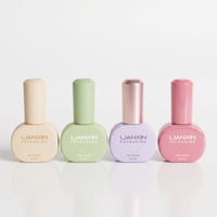 Flacon de vernis à ongles rond en verre de 9 ml avec pinceau, couleur personnalisée, emballage vide pour vernis gel
