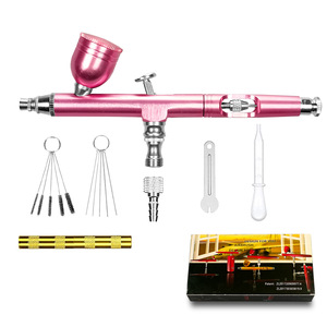 Aérographe AR-130 Or 7.0cc à alimentation par gravité, double action, vitesse réglable, pour nail art et modélisme, portable - Product Image 4