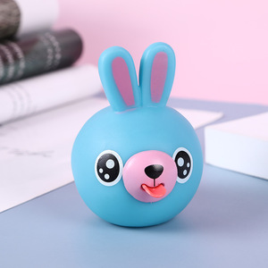 Tête d'animal réaliste à presser, jouet anti-stress en mousse TPR à récupération lente, jouet sensoriel Kawaii pour le bureau - Product Image 4