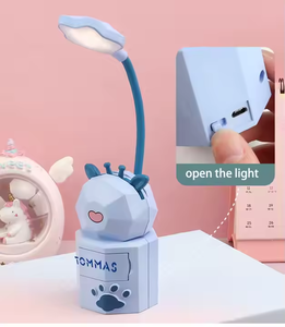 Lampe de bureau LED mignonne de dessin animé pour enfants, rechargeable par USB, protection des yeux, lumière de table à commande tactile, cadeau pour étudiant, lecture nocturne - Product Image 5