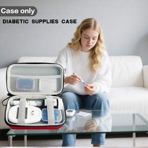 Estuche <span class=keywords><strong>de</strong></span> Viaje para Suministros <span class=keywords><strong>de</strong></span> Diabetes, para Tiras Reactivas <span class=keywords><strong>de</strong></span> Glucosa en Sangre, Dispositivo <span class=keywords><strong>de</strong></span> Punción con 2 Cajas Transparentes Pequeñas y 1 Hebilla <span class=keywords><strong>de</strong></span> Escalada - Product Image 4