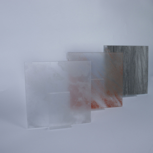 Panneau de verre décoratif à motif marbré, verre trempé imprimé pour cloisons murales intérieures, sols et décoration de bâtiments - Product Image 6