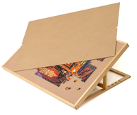 Planche de puzzle en bois 1500 pièces inclinable FSC, planche de puzzle réglable avec chevalet/support intégré, table de puzzle portable