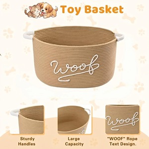 Cesta <span class=keywords><strong>de</strong></span> Juguetes para <span class=keywords><strong>Perros</strong></span> <span class=keywords><strong>y</strong></span> <span class=keywords><strong>Gatos</strong></span> <span class=keywords><strong>de</strong></span> Algodón Duradero <span class=keywords><strong>de</strong></span> Alta Calidad, Estilo Nuevo, Venta al por Mayor, Contenedor <span class=keywords><strong>de</strong></span> Almacenamiento Grande para Guardería, Sala <span class=keywords><strong>de</strong></span> Estar, Dormitorio - Product Image 5
