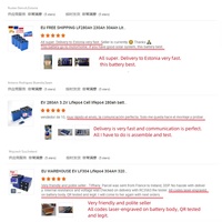 Batterie au phosphate rechargeable en stock UE 3.2V 314Ah LiFePO4, 8000 cycles, cellule prismatique MB31, batterie de stockage LiFePO4