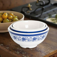 Bol de soupe chinoise en mélamine rond de 4.5 pouces, à impression personnalisée, approvisionnement d'usine de Guangzhou