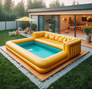 <span class=keywords><strong>Piscina</strong></span> Comercial de PVC Personalizada <span class=keywords><strong>con</strong></span> Tumbona Portátil para Fiestas en el Patio Trasero, Gran Sofá <span class=keywords><strong>Piscina</strong></span> Inflable en Venta - Product Image 4