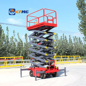 Plataforma elevadora de tijera eléctrica, plataforma de trabajo elevadora, estabilizadores aéreos móviles, mesa elevadora hidráulica de carga pesada - Product Image 6