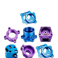 Composants de fixation en aluminium anodisé sur mesure, usinés CNC, pour montage de collier de serrage, usine OEM ODM