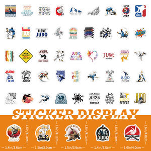 103 pièces dessin animé <span class=keywords><strong>japonais</strong></span> Judo Logo Graffiti autocollants pour bouteille voiture décor <span class=keywords><strong>Jujitsu</strong></span> Sport autocollant - Product Image 4