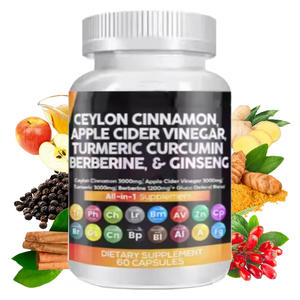 VitaSpring OEM Orgánico Todo en Uno Cúrcuma Curcumina Ginseng Berberina Sidra de Manzana Vinegar Cápsulas de Canela de Ceilán - Product Image 1