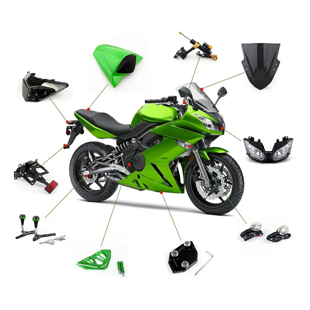 Parti di bici sportive personalizzate per moto RACEPRO all'ingrosso per Kawasaki Ninja 250 300