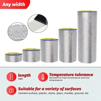 Ruban de réparation en aluminium avec adhésif, mastic butyle pour l'étanchéité des toits, des murs et des maisons