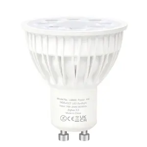 GU10 zigbee RGB CCT smart LED bulb Multicolor 4W spotlight Work with smart speaker