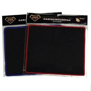 Logility Gaming Mousepad Black Red Edge Locking <b>Office</b> Desk Pad For Pc Laptop <b>Computer</b> Use - Product Image 2