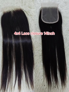 Letsfly 11A Encaje Transparente 13x4 Frontal de Encaje 4x4 2x6 Cierre de Encaje 100% Cabello Humano Liso Completo Cabello Virgen Brasileño - Product Image 5